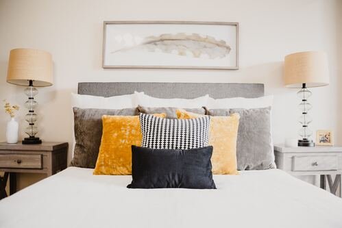 linen cushion